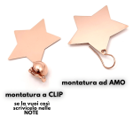 Orecchini stella oro rosa best seller - immagine 4