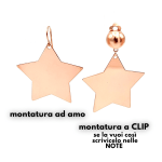 Orecchini stella oro rosa best seller - immagine 2