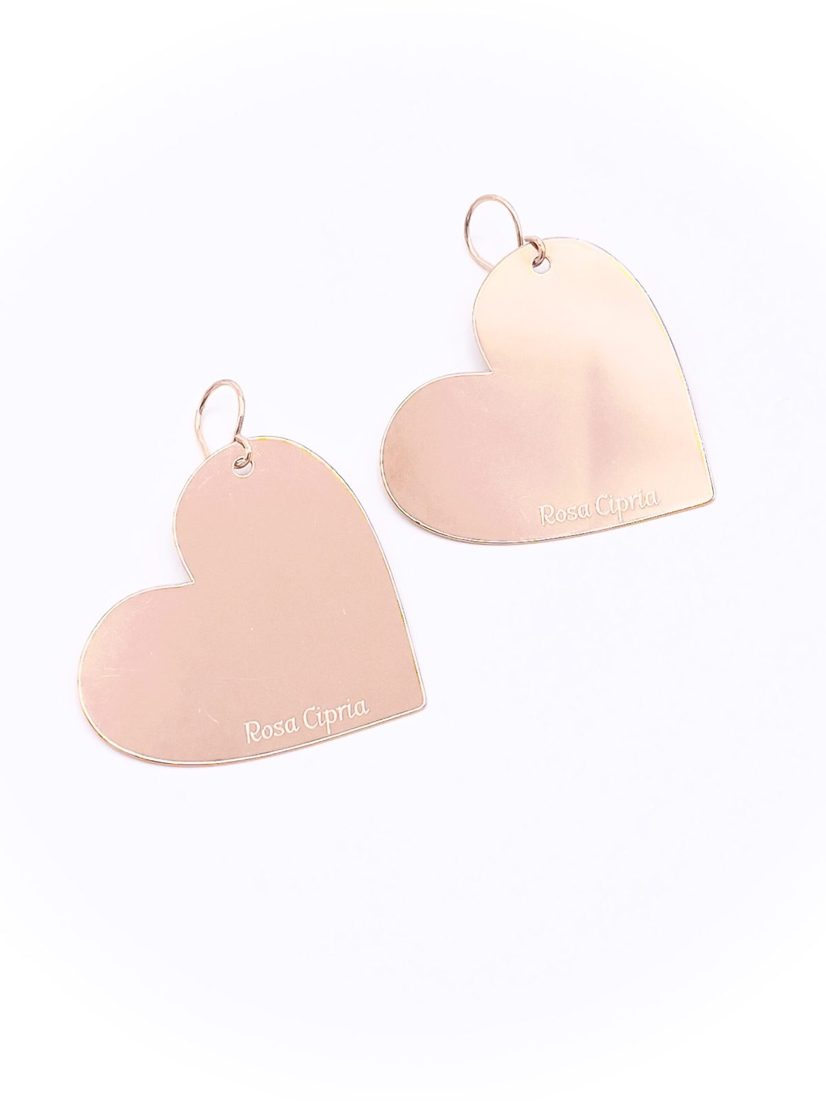 Orecchini cuore oro rosa best seller - immagine 2