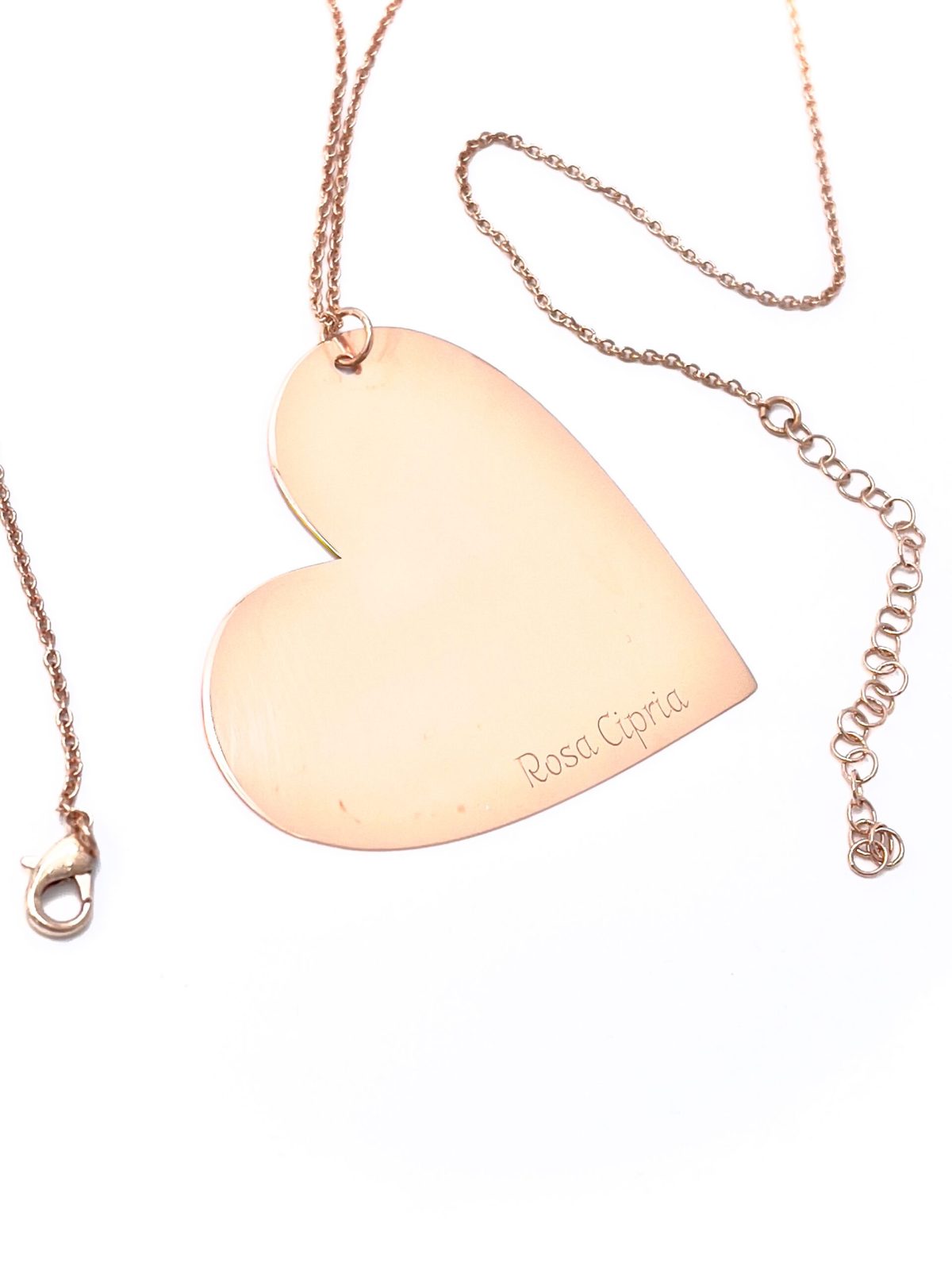 Collana lunga cuore oro rosa best seller - immagine 2