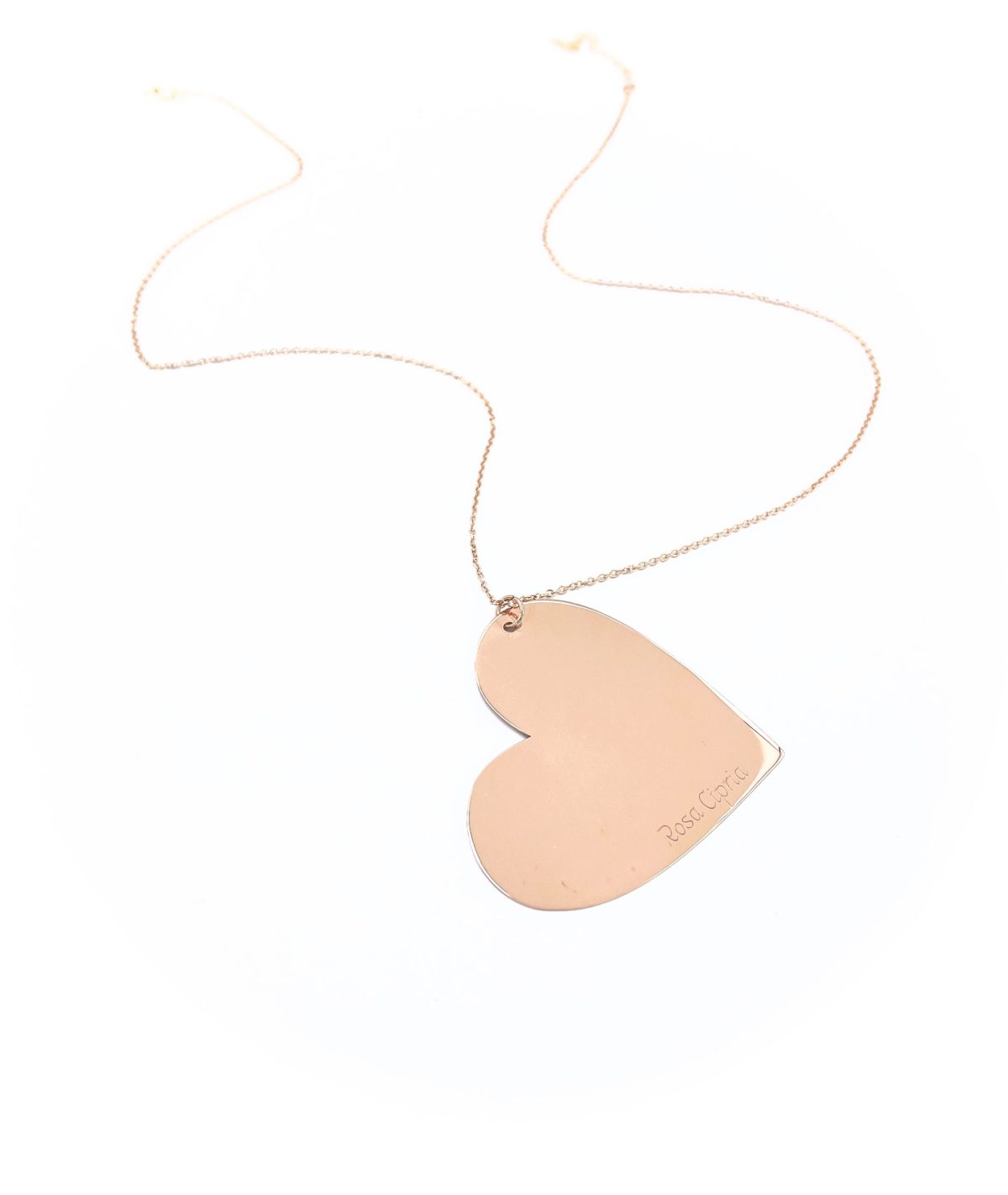 Collana lunga cuore oro rosa best seller - immagine 3