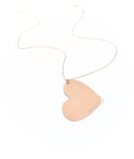 Collana lunga cuore oro rosa best seller - immagine 3