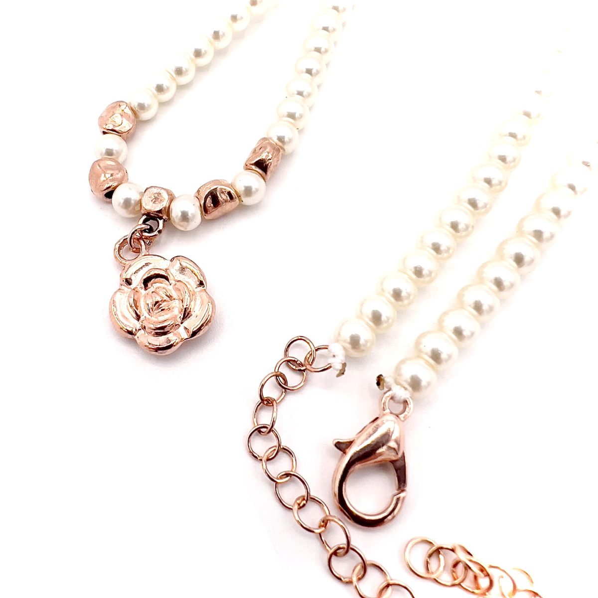Bracciale Perline con Rosa - immagine 2