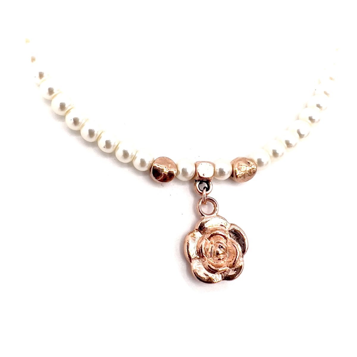 Bracciale Perline con Rosa - immagine 7