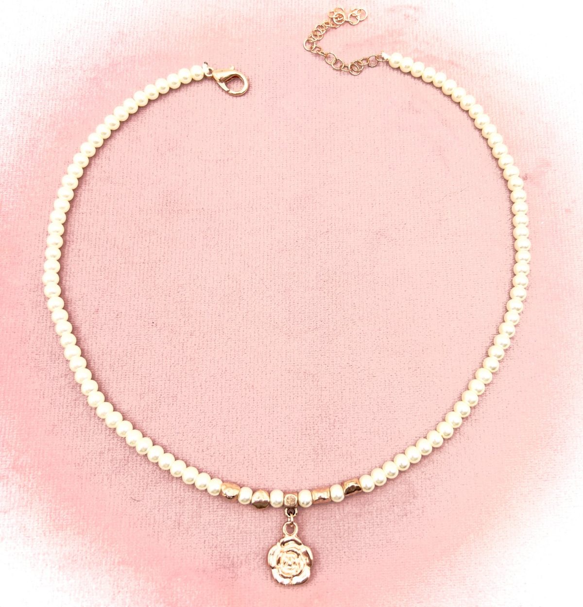 Girocollo Perline con Rosa - immagine 6