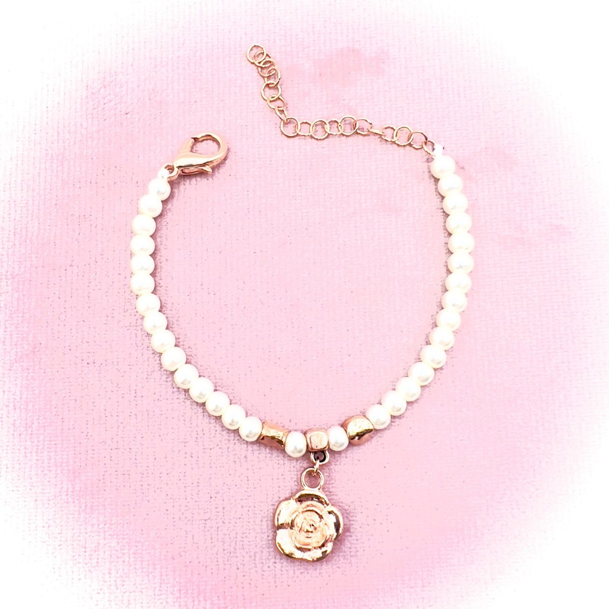 Bracciale Perline con Rosa - immagine 9
