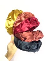 Cerchietto in raso Matelasse