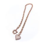 Girocollo Cuore Strass chiusura ad anello - immagine 2