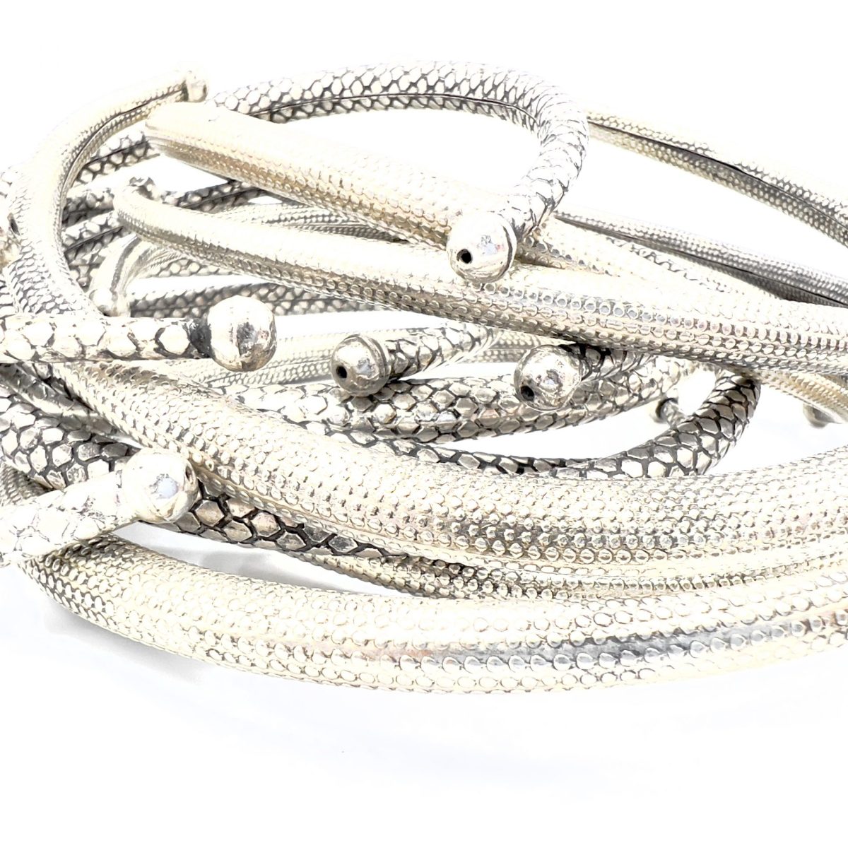 Collana Sleek Rigida Semiaperta effetto Vintage - immagine 6