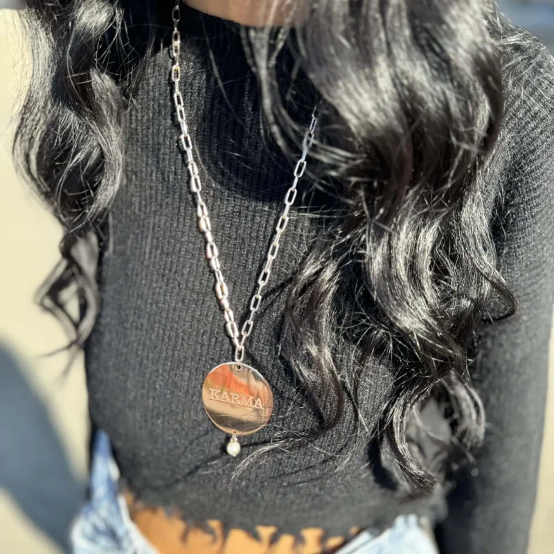 collana medaglia karma