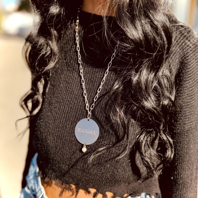 collana medaglia karma
