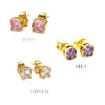 Orecchini punto luce swarovski - immagine 3