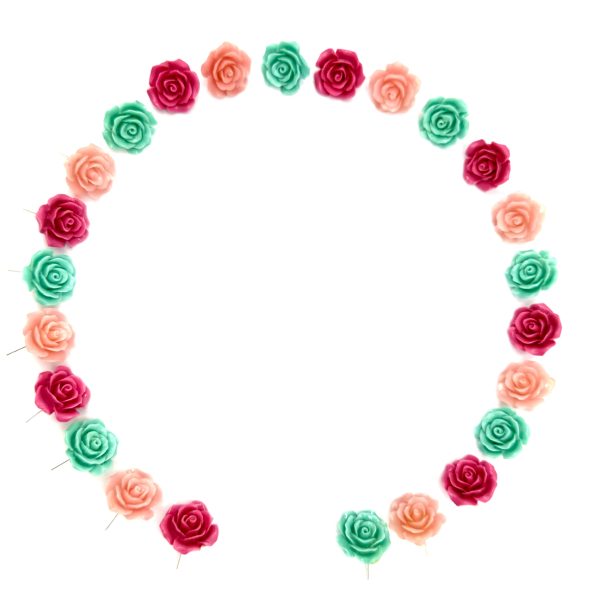 orecchini a rosa