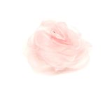 Spilla rosa in organza - immagine 2