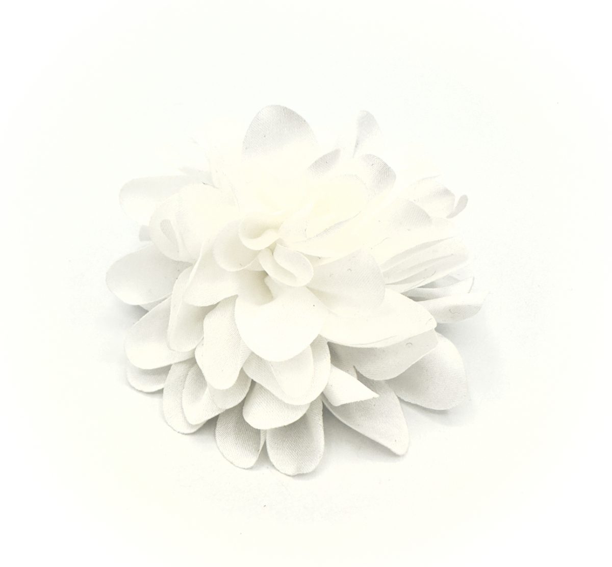 Spilla Peonia in raso di seta colorata - immagine 3