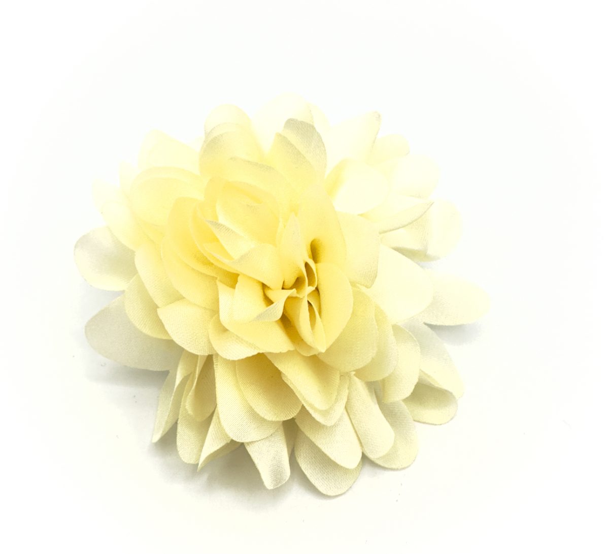 Spilla Peonia in raso di seta colorata - immagine 5