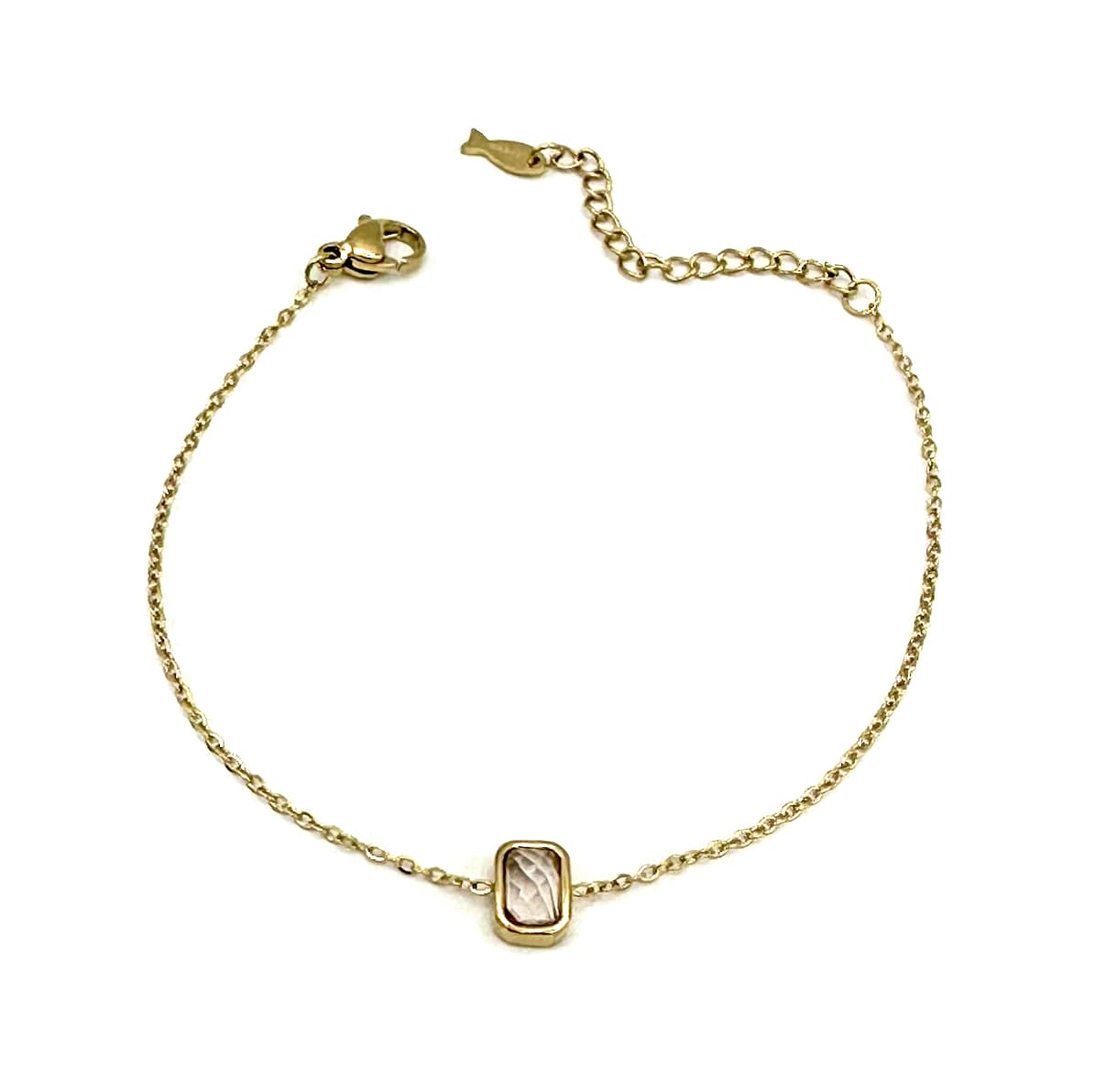 IMG_9424 2 Braccialetto Catena Pietra Piccola Luce - immagine 1