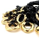 Collana caucciu Metallic Oval Choker - immagine 3