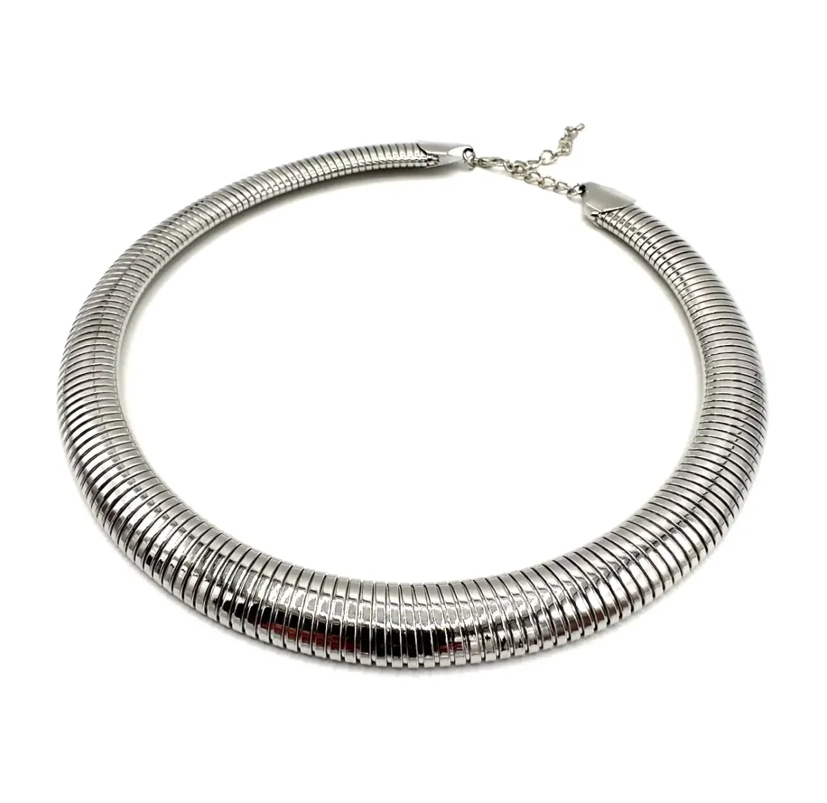 Girocollo rigido argento Anaconda - immagine 5