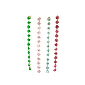 Mono orecchino lungo Crystal Squared