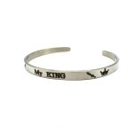 Bracciale da uomo con incisione My King