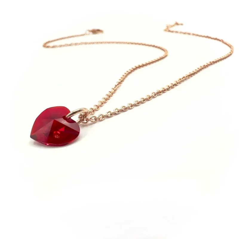 Collana cuore rosso