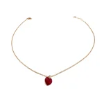 Collana cuore rosso