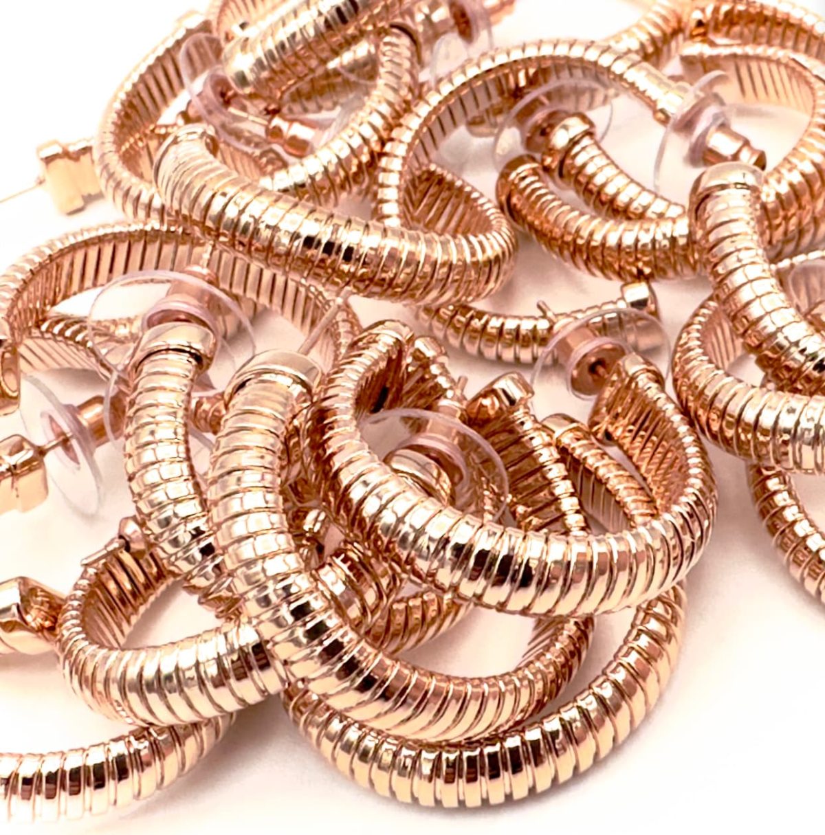 Orecchini a Cerchio medi Viper - immagine 2