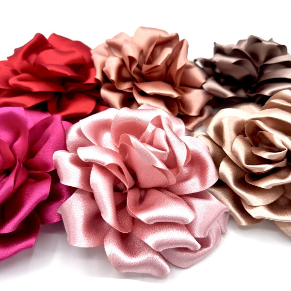 Spilla donna Mega Rosa in raso