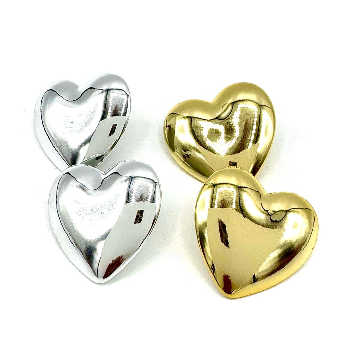 Orecchini a lobo Big Heart - immagine 1