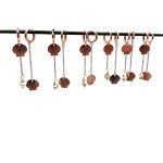 Orecchini lunghi mini cerchietto Conchiglia Atlantis - immagine 3