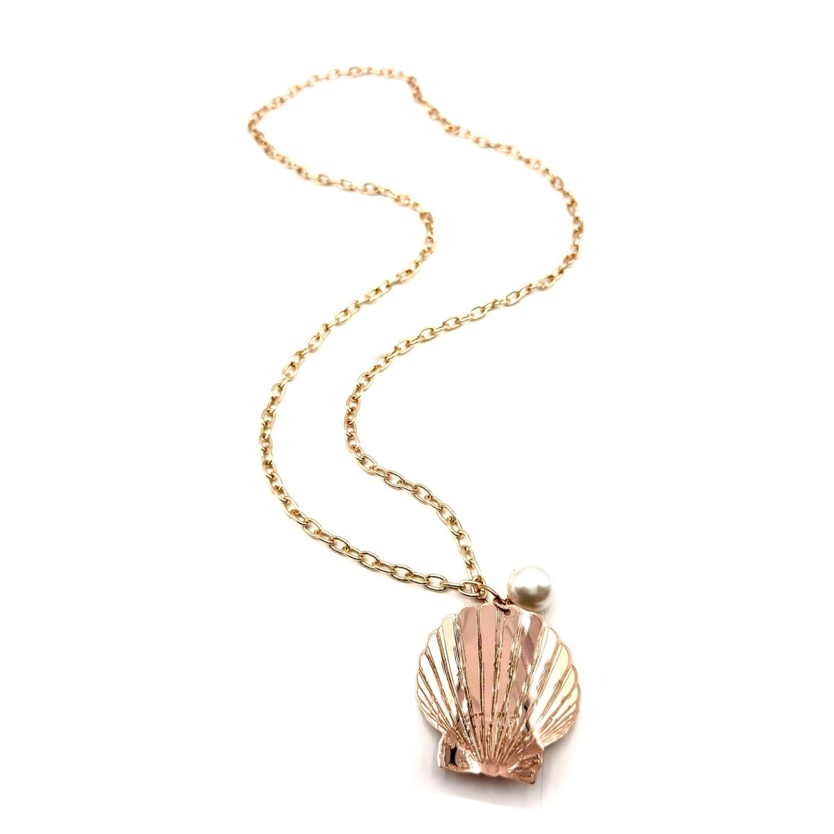 Collana Conchiglia oro rosa con perla Atlantis - immagine 5