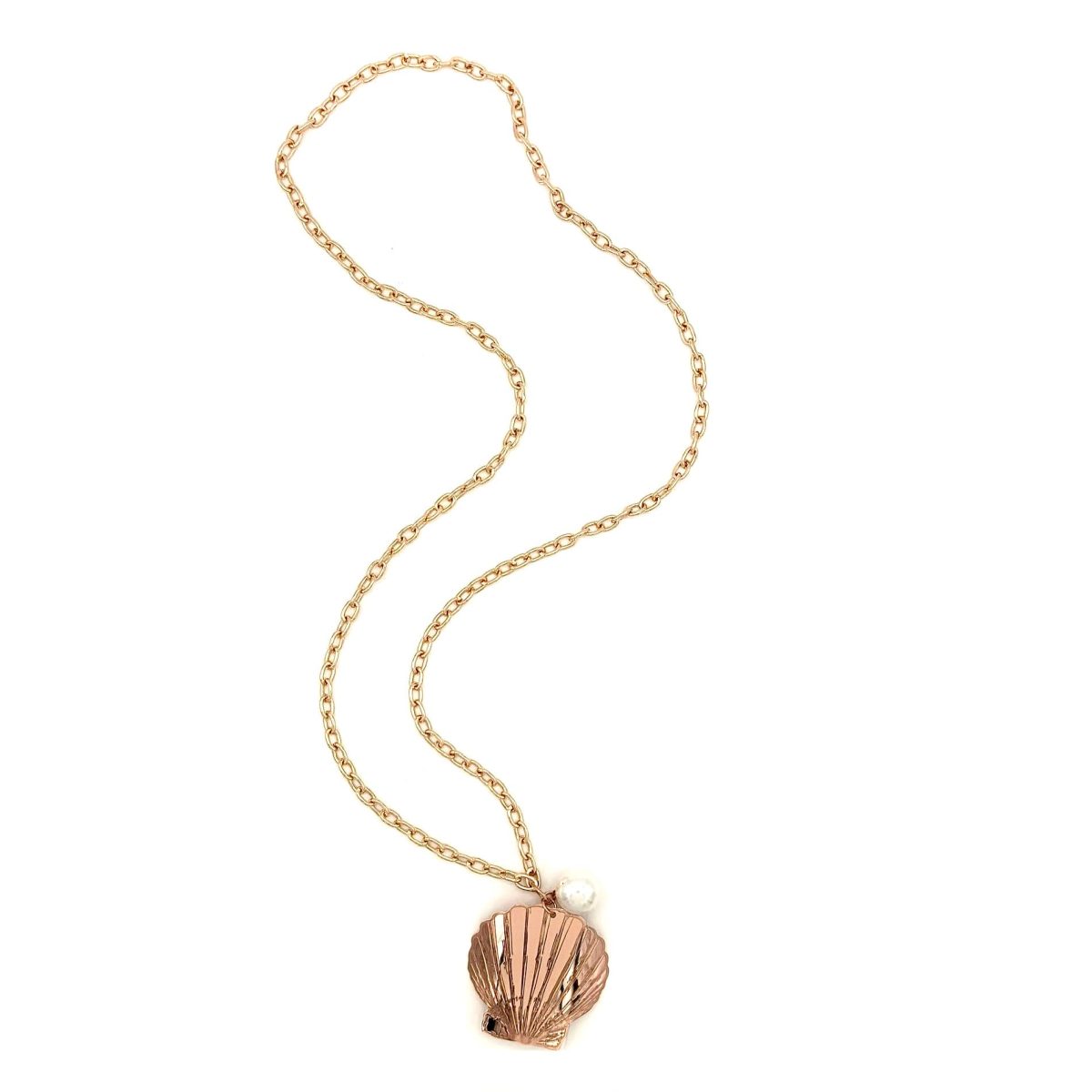 Collana Conchiglia oro rosa con perla Atlantis - immagine 6