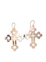 Orecchini con la croce oro rosa best seller - immagine 3