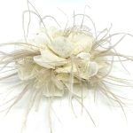 Spilla giacca Fiore piumata - immagine 2
