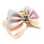 Pinza per capelli fiocco rosa con pietra SailorMoon - immagine 2