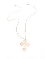 Collana con la croce oro rosa best seller - immagine 4
