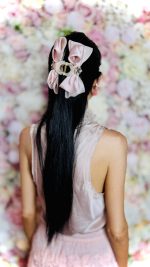 Pinza per capelli fiocco rosa con pietra SailorMoon - immagine 9