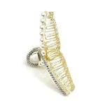 Pinza per capelli nodo strass e perle - immagine 7