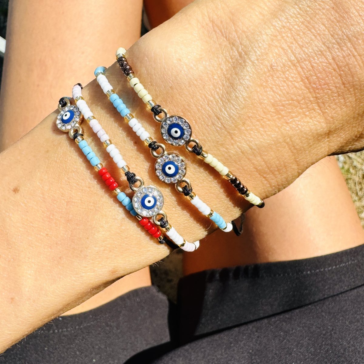 Bracciali boho della fortuna con cordino - immagine 3