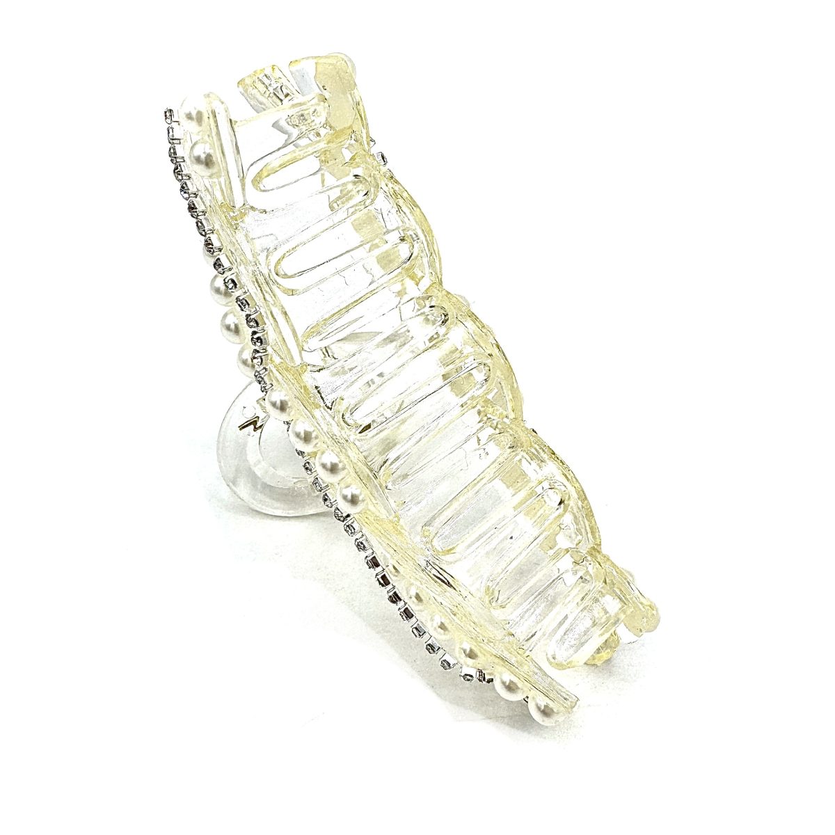 Pinze capelli con strass e perle lavorate - immagine 3