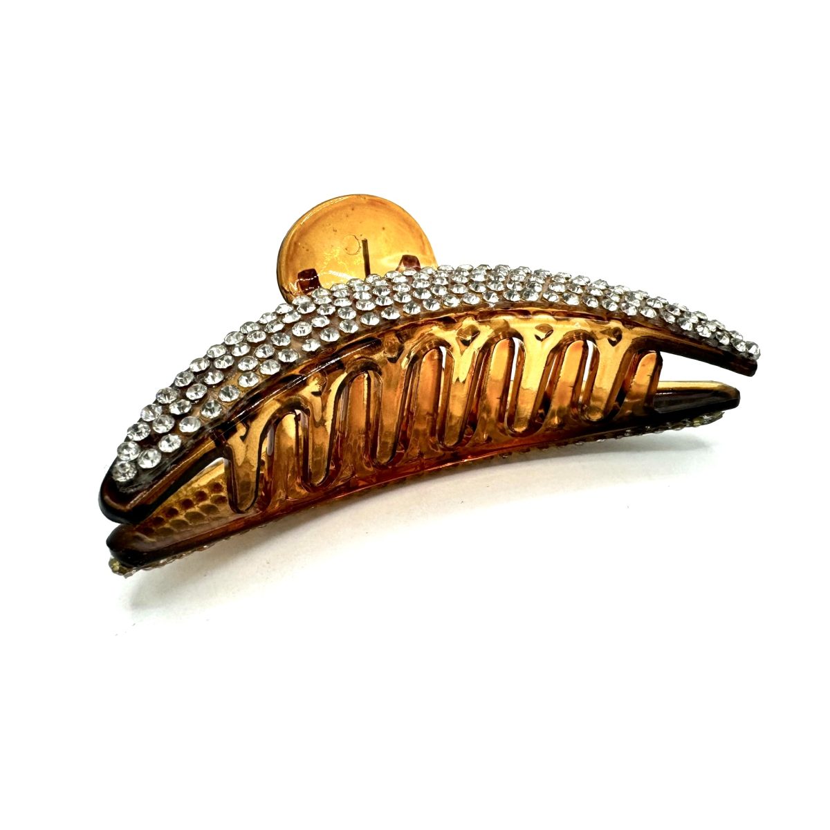 Molletta per capelli a conchiglia con strass - immagine 3