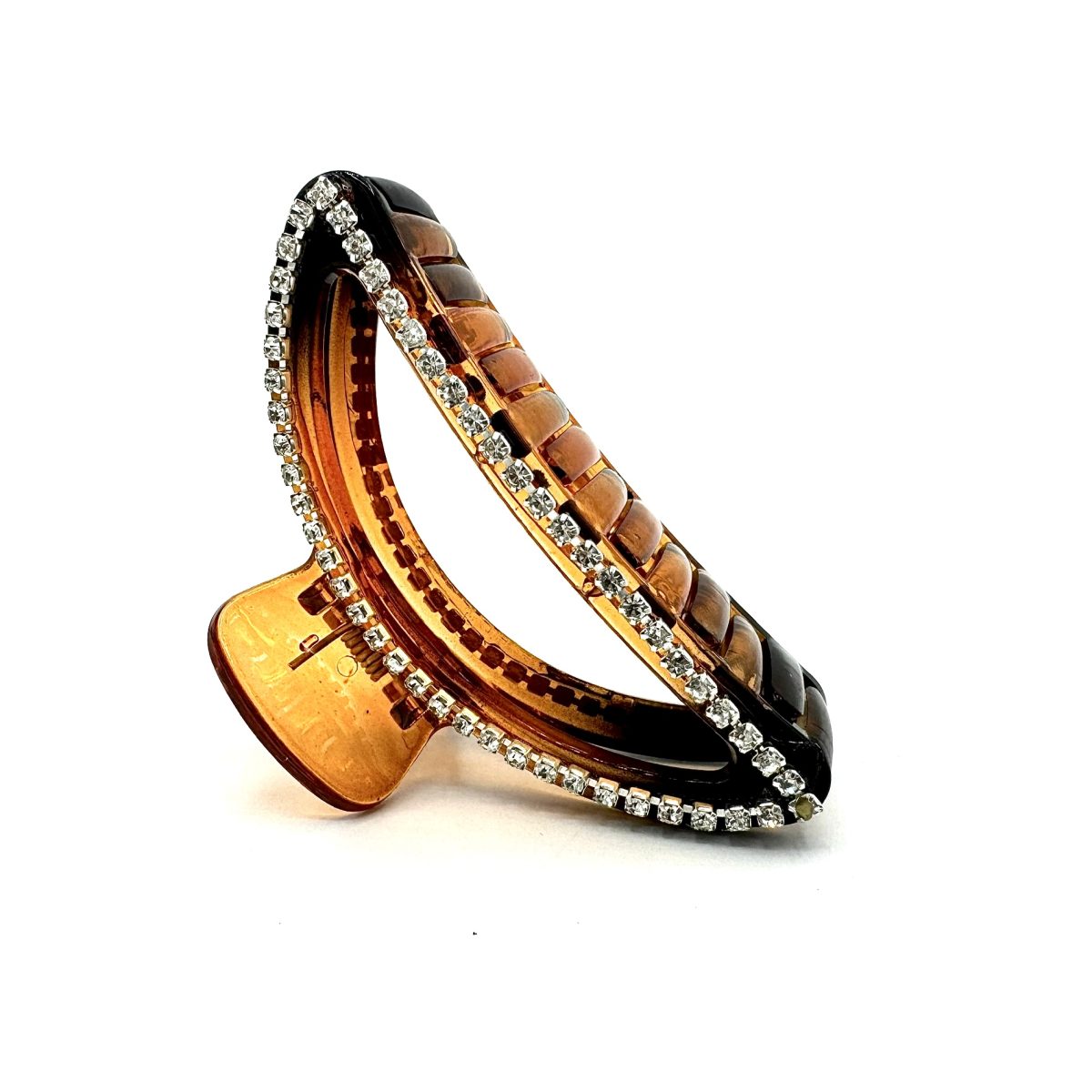 Pinza per i capelli con strass a conchiglia - immagine 3