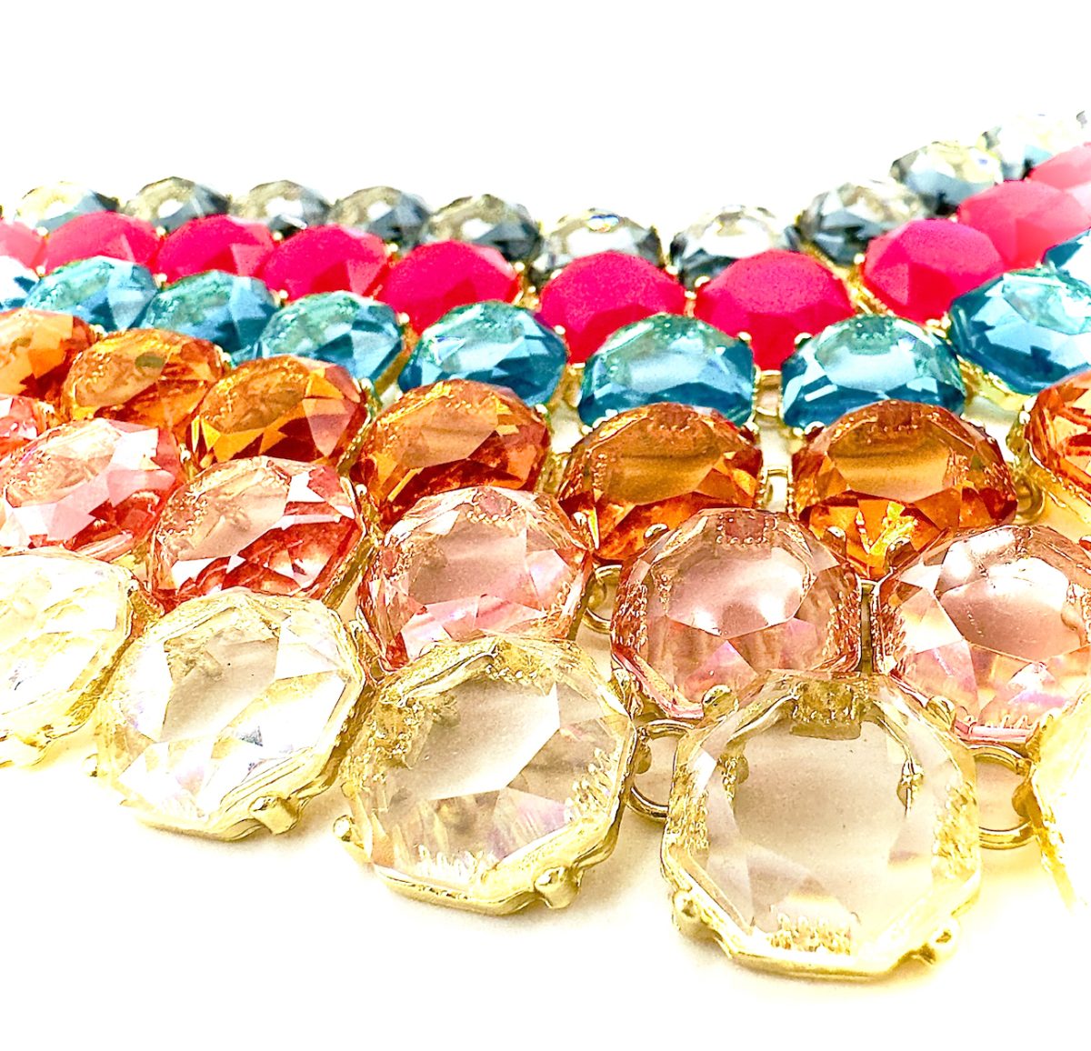 Collana girocollo pietre colorate - immagine 5