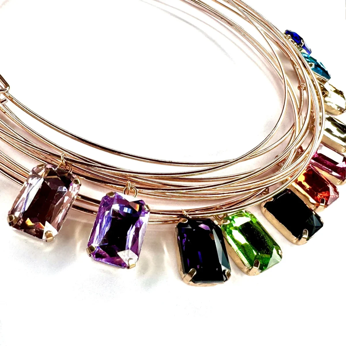 Collana rigida girocollo pietra - immagine 4