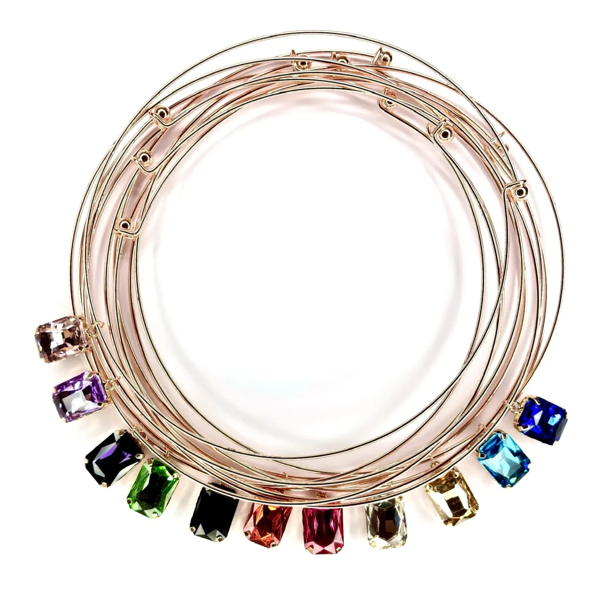 Collana rigida girocollo pietra - immagine 5