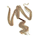 Collana a cravatta multifilo - immagine 2