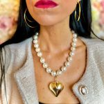 Collana con cuore oro perle Perlage