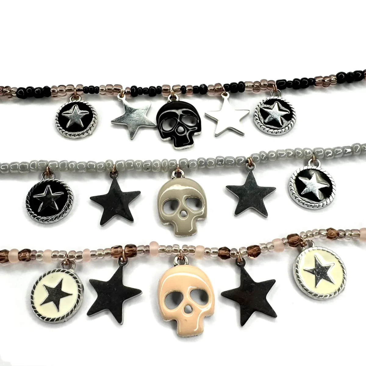 Collana teschio Calavera con charms - immagine 3