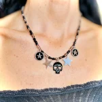 Collana teschio Calavera con charms - immagine 8